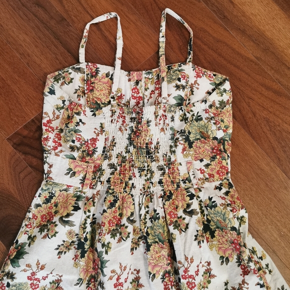 Seduction floral linen summer dress size medium - Picture 5 of 5
